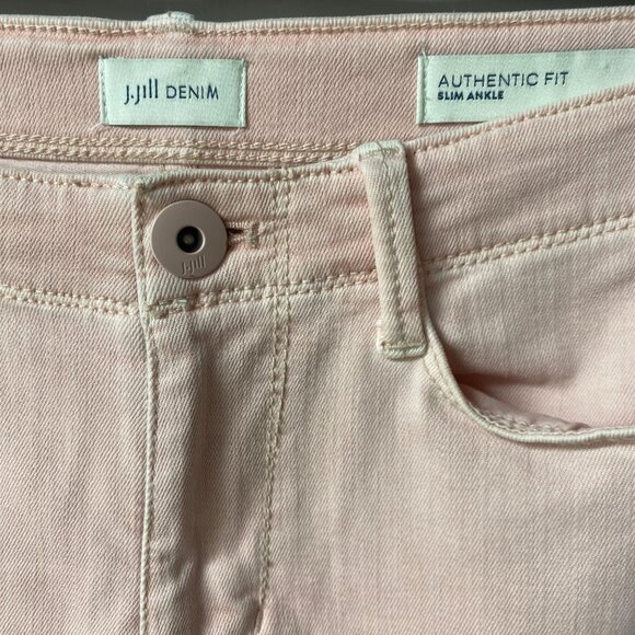 J.Jill Denim‎ Authentic Fit Slim Ankle Jeans Womens Pink Size 6 - Picture 3 of 4